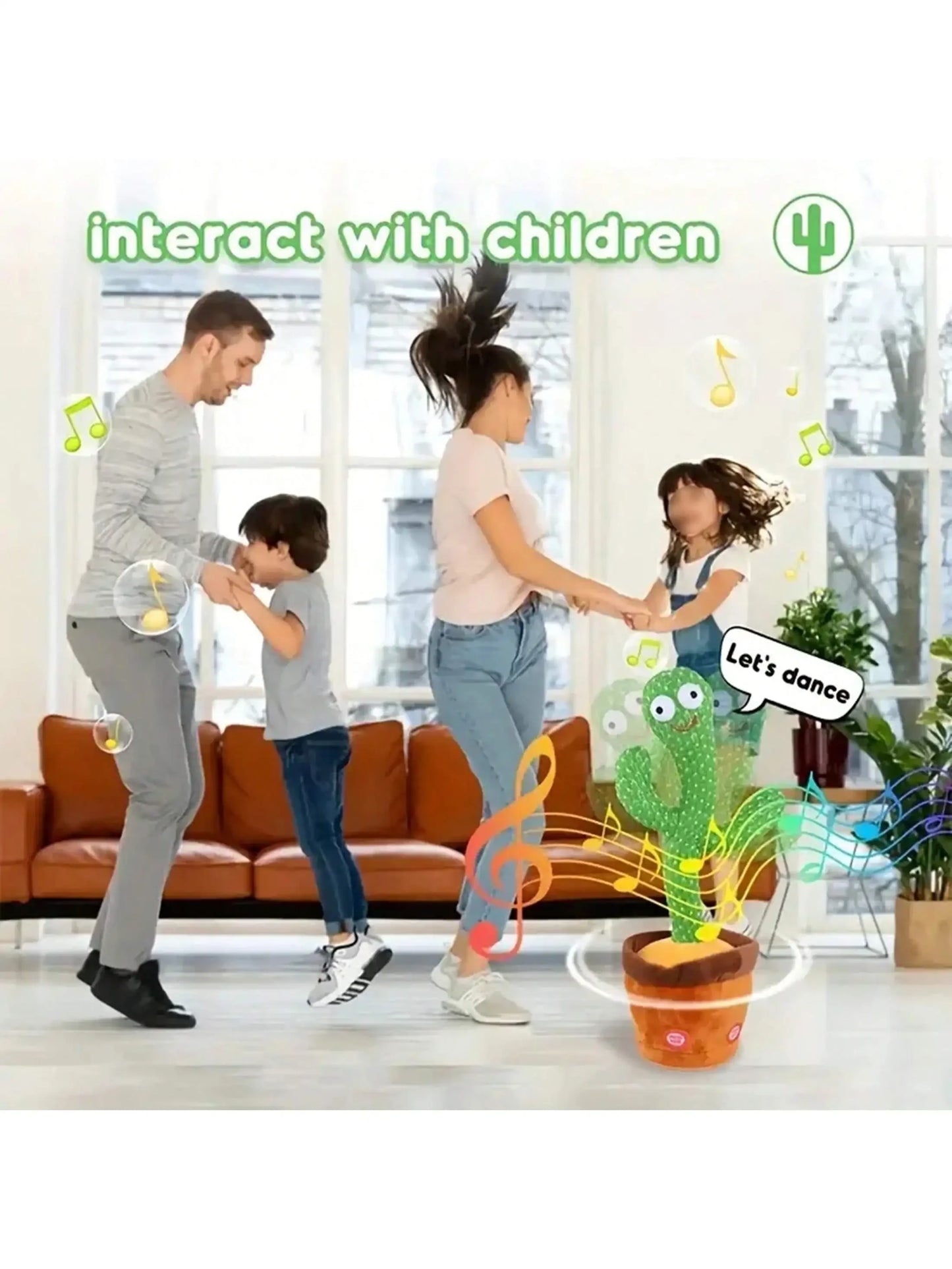 Interactive Dancing Cactus Toy for Kids | Singing, Talking & Voice Repeating