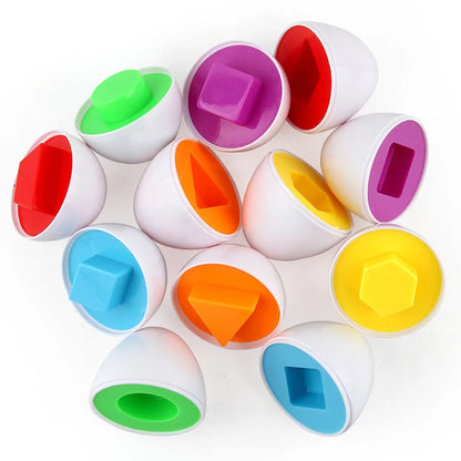 Montessori Egg Matching Puzzle Toy | Shape & Colour Learning Game for Toddlers
