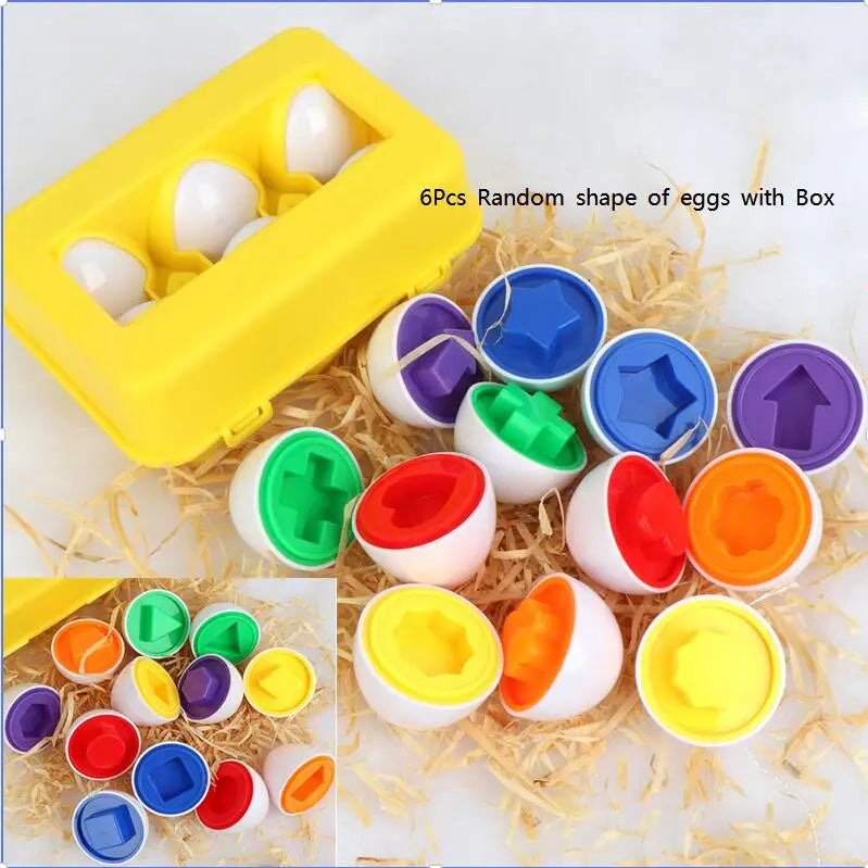Montessori Egg Matching Puzzle Toy | Shape & Colour Learning Game for Toddlers
